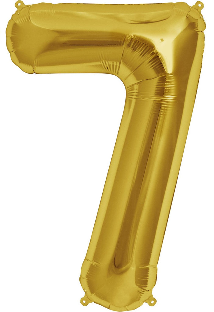 34" Gold Jumbo Number Balloon