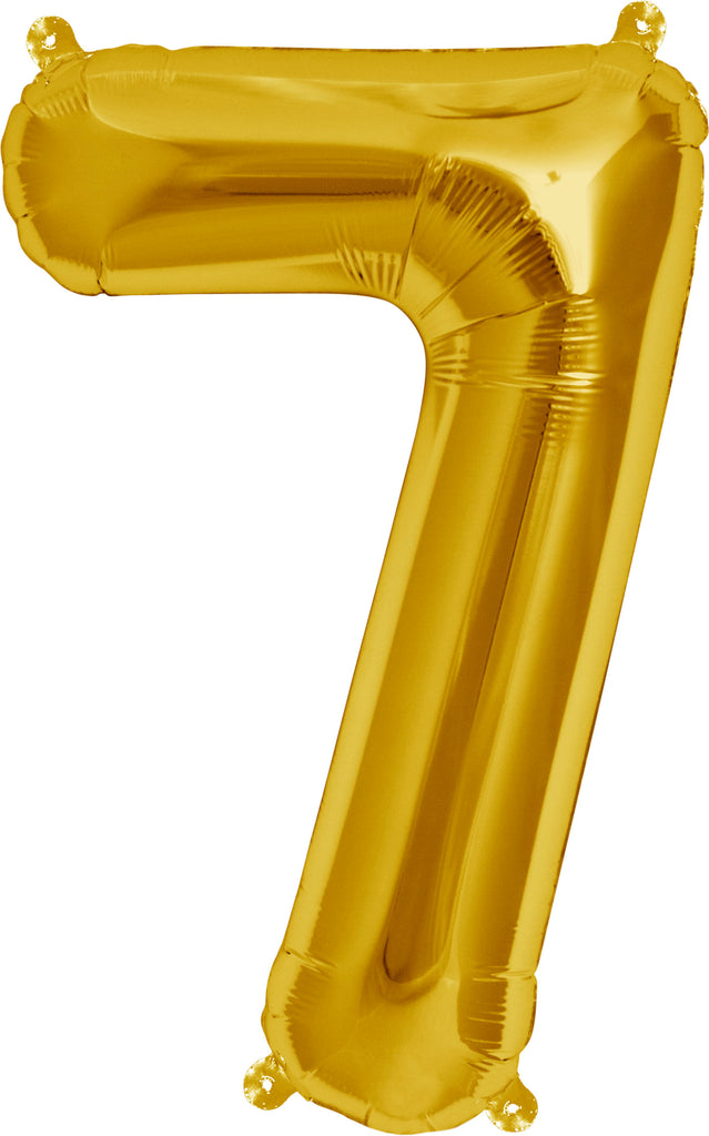 16" Gold Letter, Number & Symbol Balloons