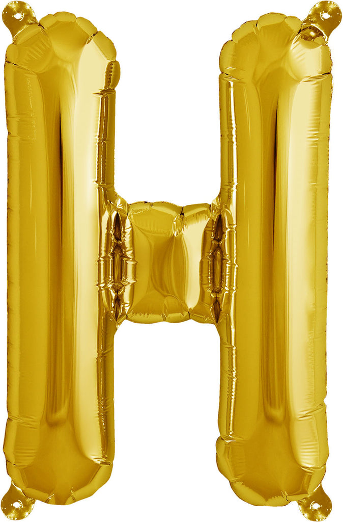16" Gold Letter, Number & Symbol Balloons