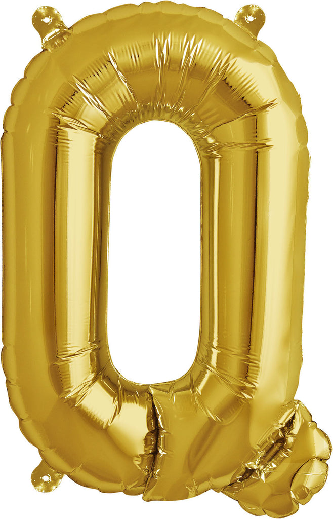 16" Gold Letter, Number & Symbol Balloons