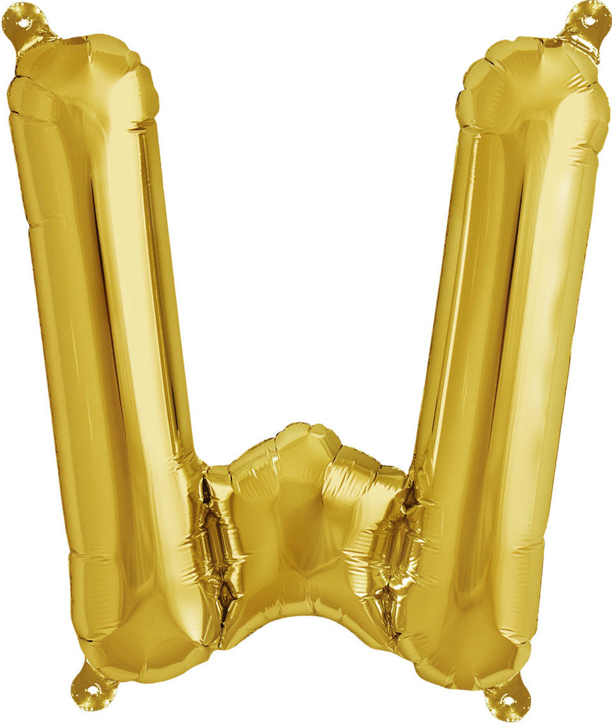 16" Gold Letter, Number & Symbol Balloons