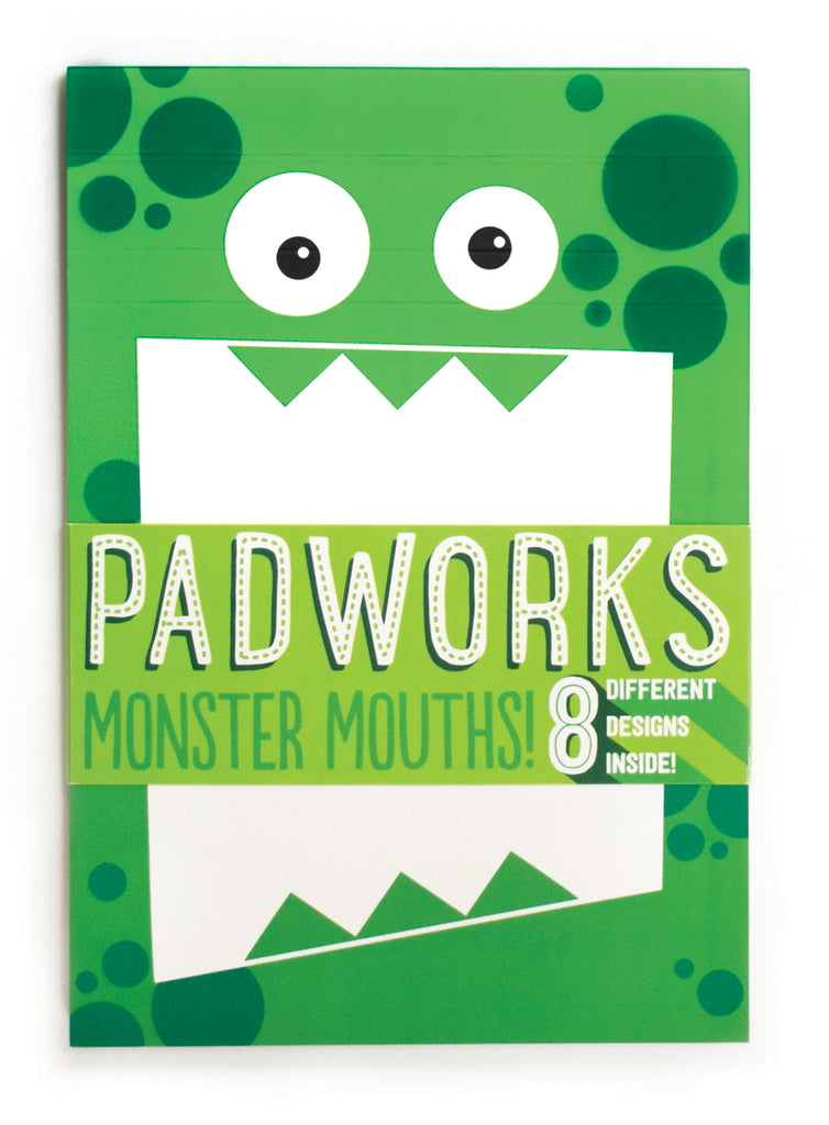 Fold Over Notepad in Monster Mouths