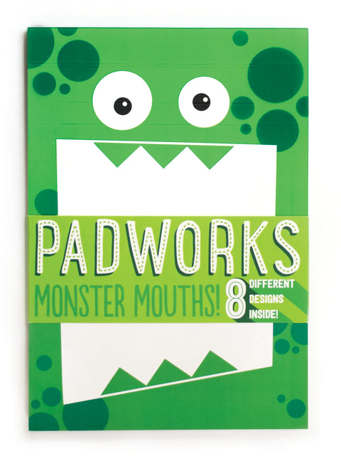 Fold Over Notepad in Monster Mouths