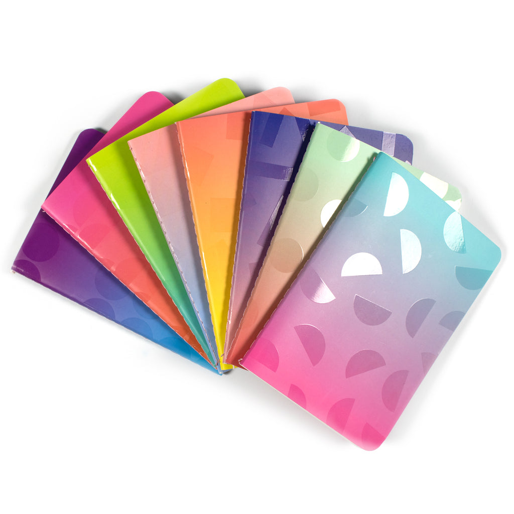 Mini Pocket Pal Journals in Oh My Ombre! (8-Pack)