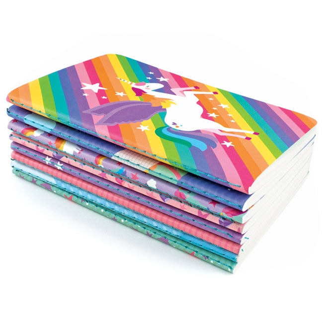 Mini Pocket Pal Journals in Unique Unicorns (8-Pack)