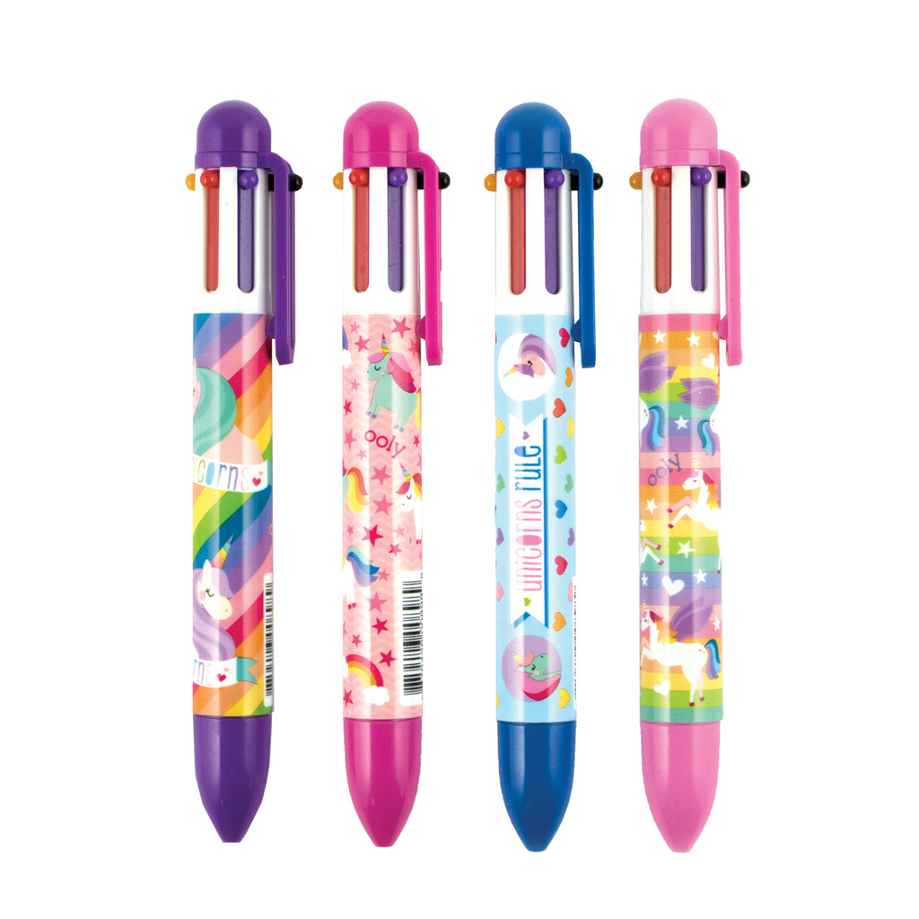 Unique Unicorns 6-Click Multi Color Pen