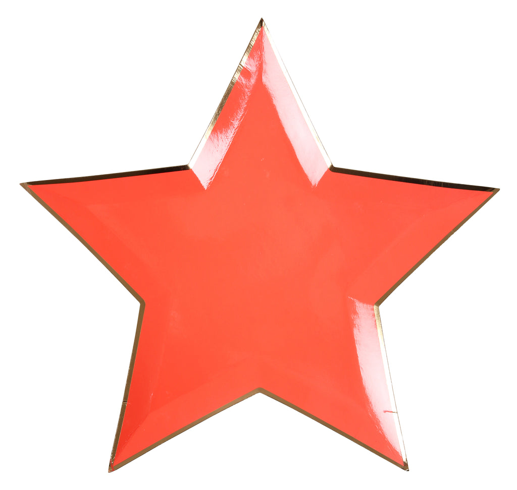 Colorful Star Paper Plates