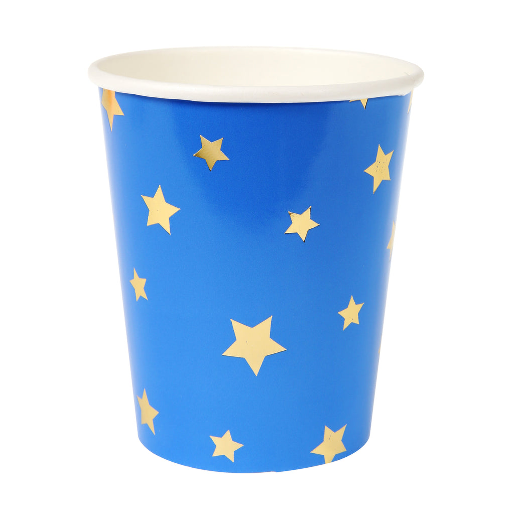 Colorful Gold Star Paper Cups