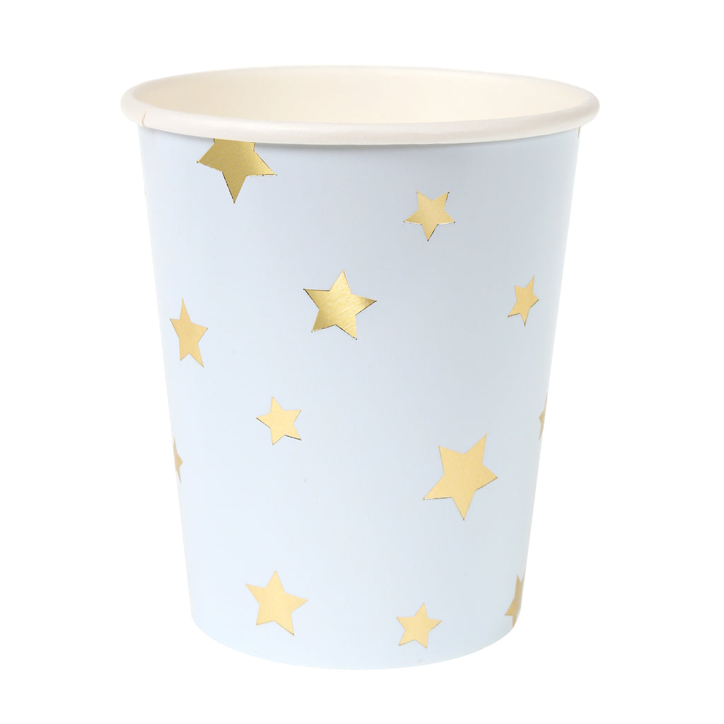 Colorful Gold Star Paper Cups