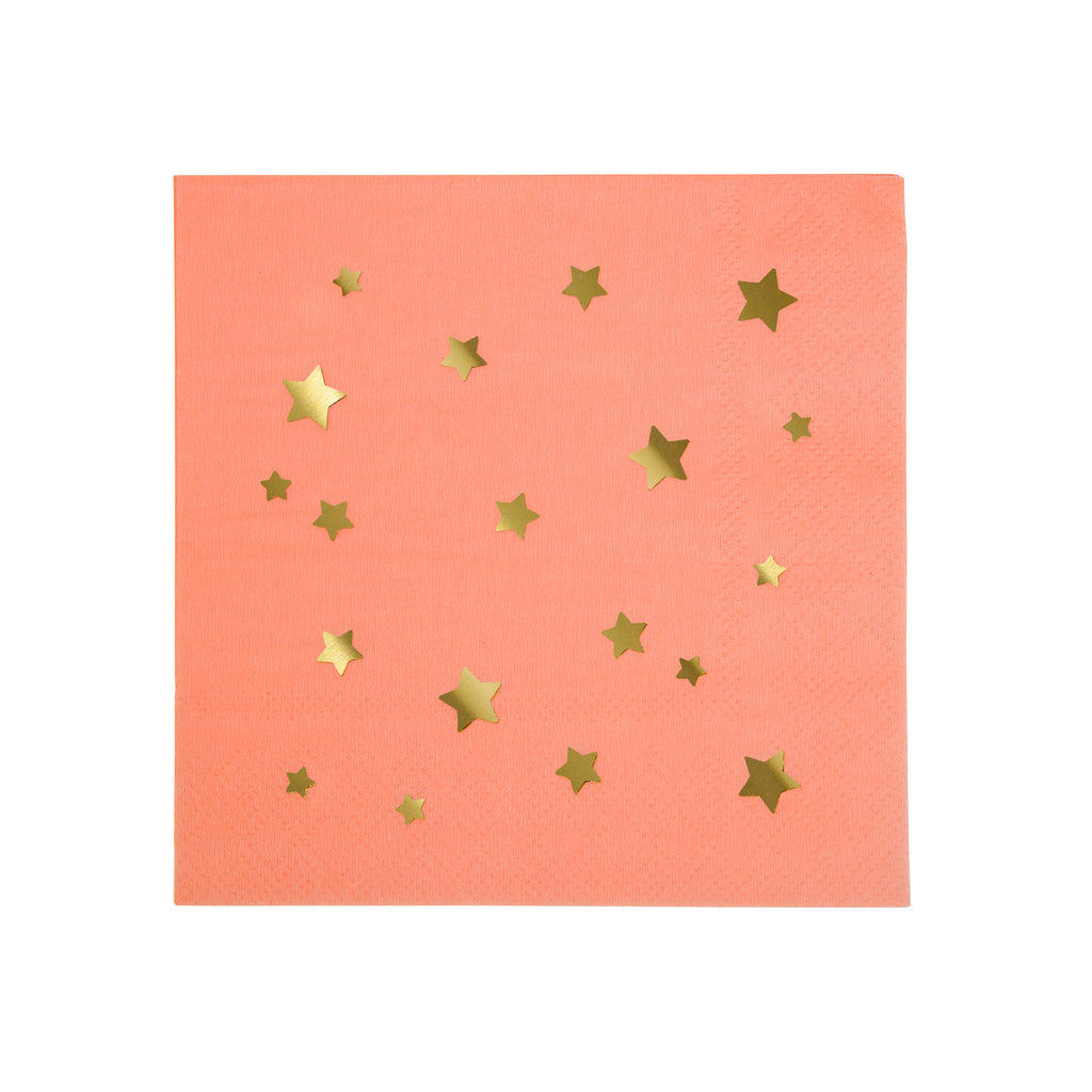 Colorful Gold Star Napkins (Small)