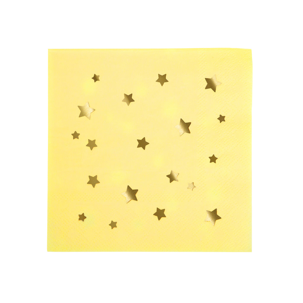 Colorful Gold Star Napkins (Small)