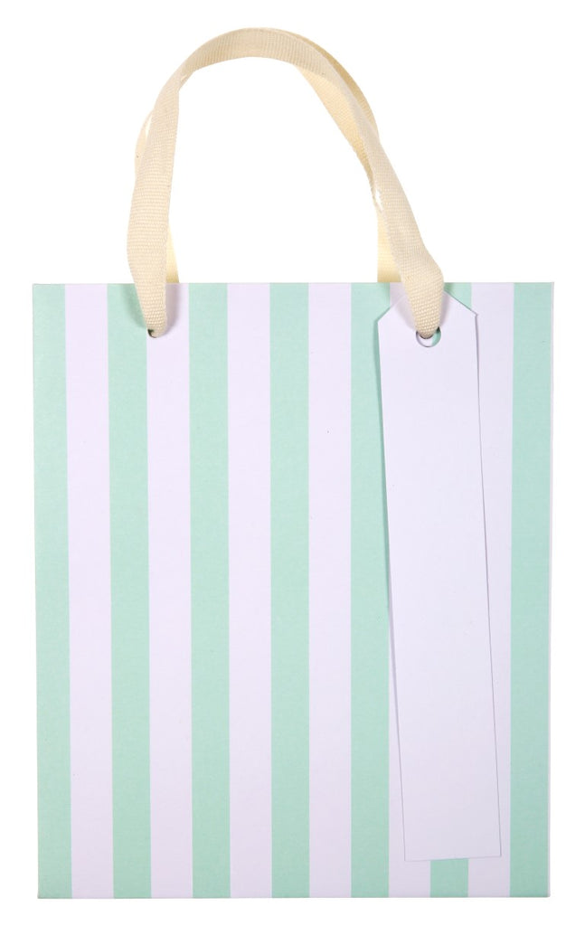 Neon Stripe Party Favor Bags (3-pack)