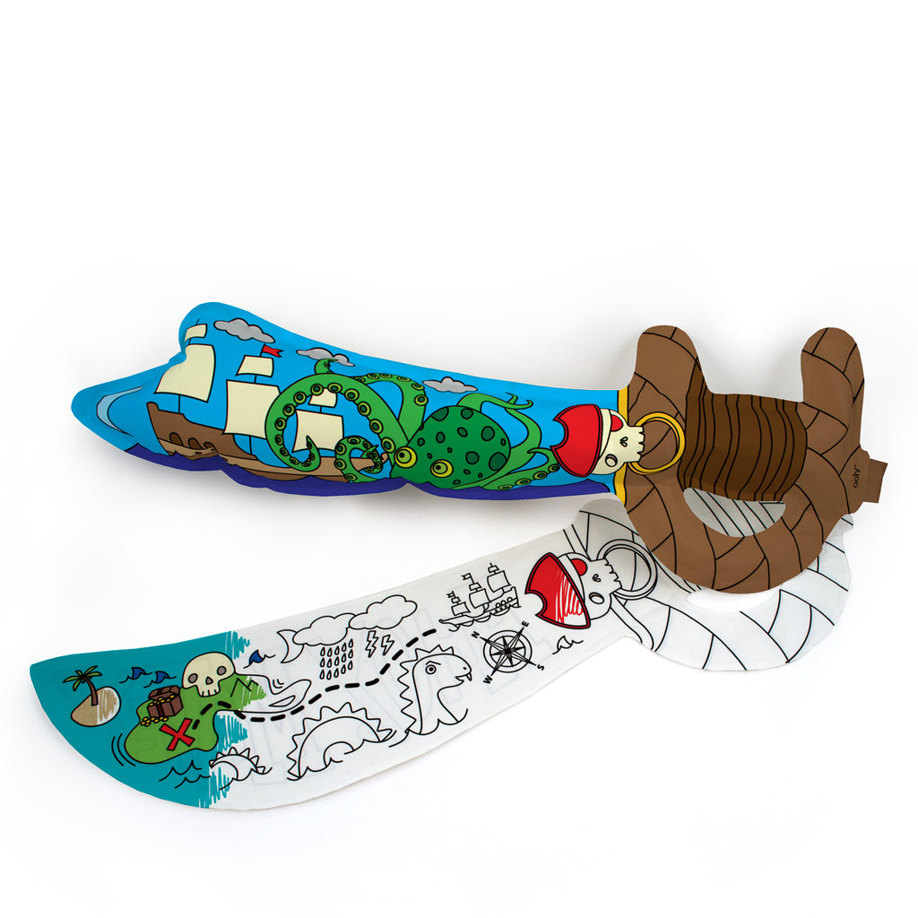 inflatable colorable paper swords