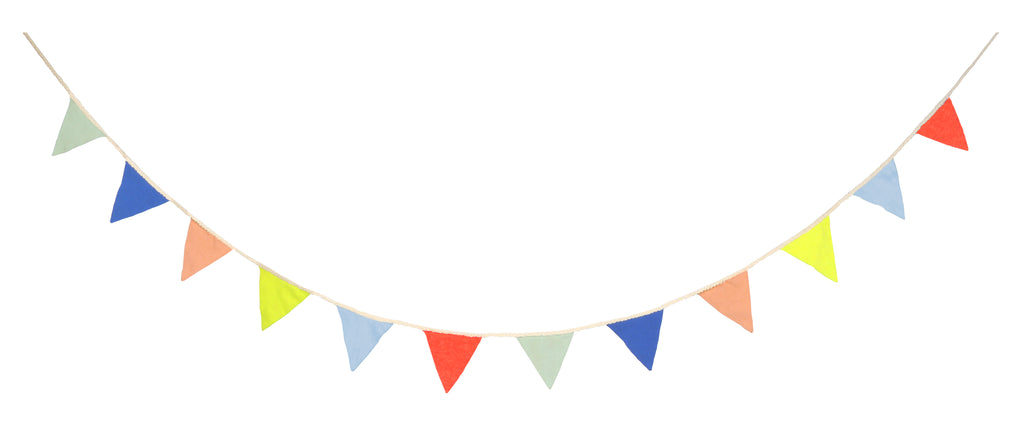 Knitted Fabric Flag Garland