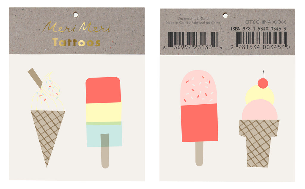 Ice Cream Tattoos