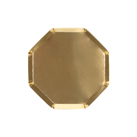 Gold Paper Plates (Cocktail)