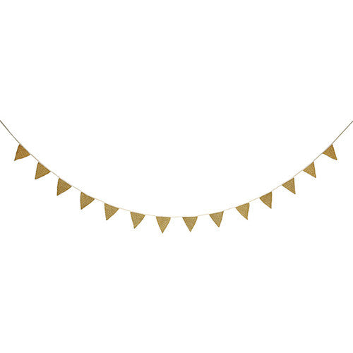 Knitted Metallic Fabric Flag Garland
