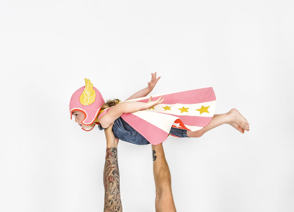 Cape for Superheroes in Pink