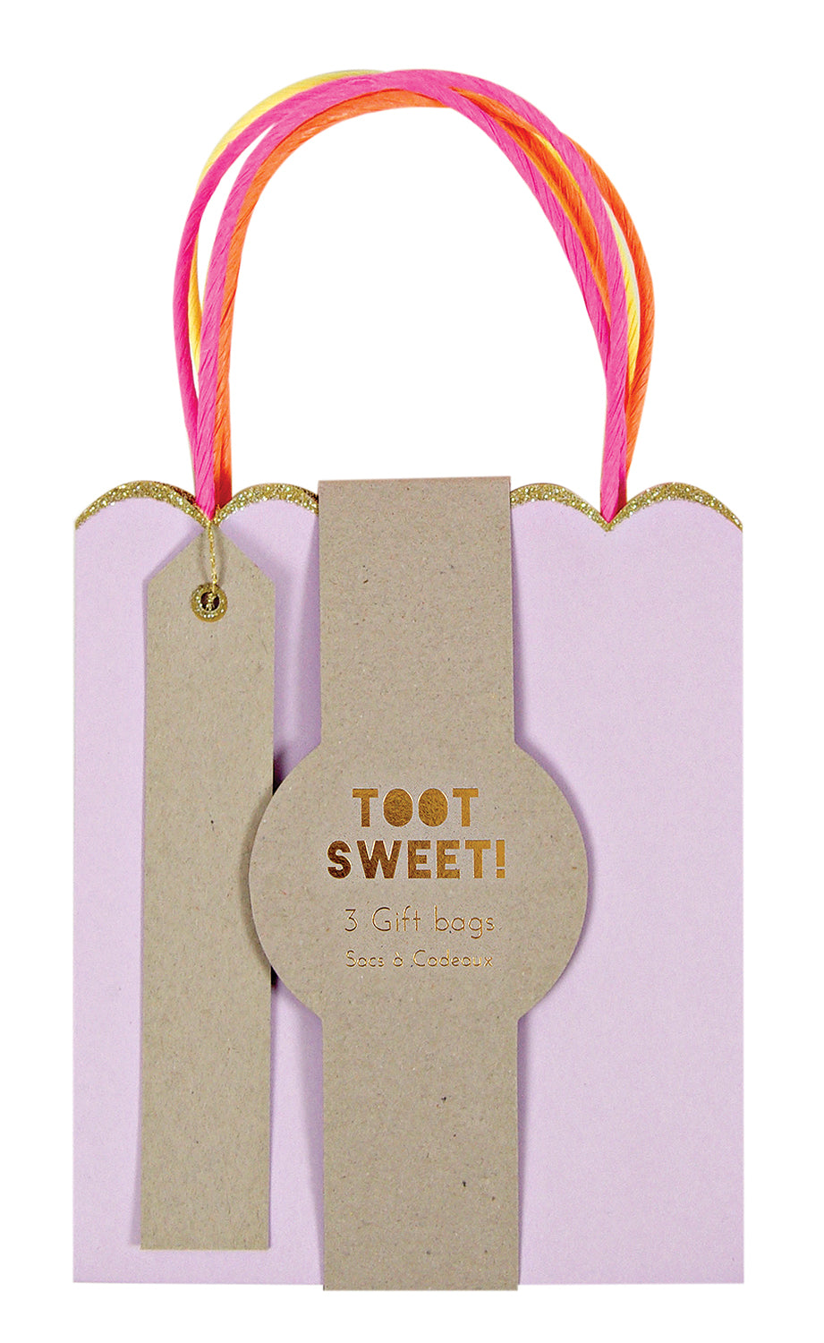 Pastel & Neon Party Favor Bags (3-pack)