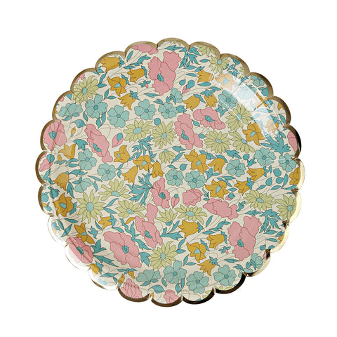 Liberty Poppy and Daisy Paper Plates (Small)