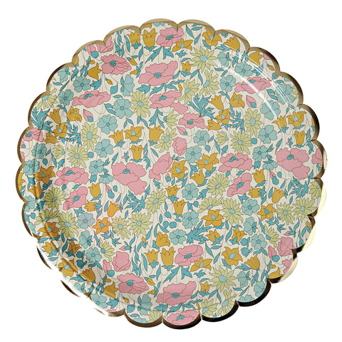 Liberty Poppy and Daisy Paper Plates (Large)