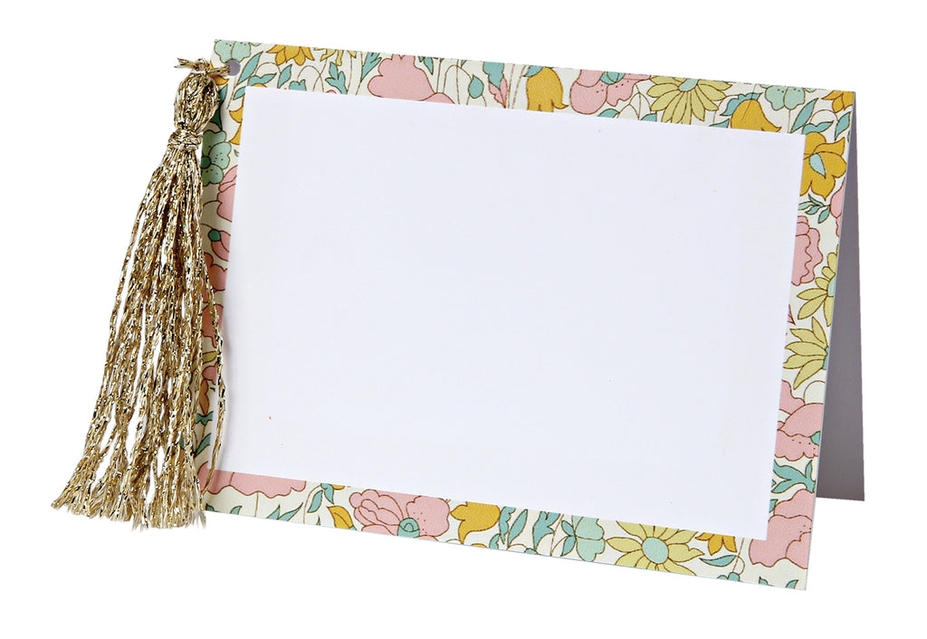 Liberty Poppy and Daisy Paper Placecards