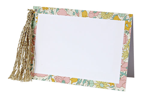 Liberty Poppy and Daisy Paper Placecards