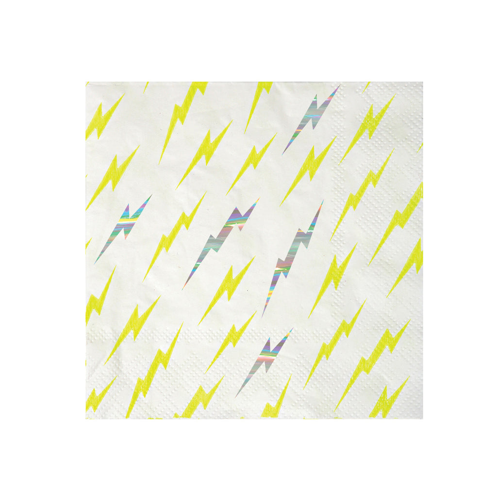 Superhero Lightning Bolt Napkins (Small)