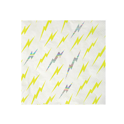 Superhero Lightning Bolt Napkins (Small)