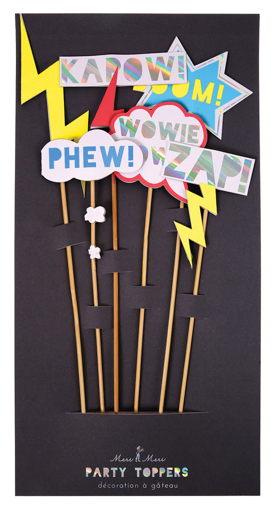 Superhero Party Cake Toppers