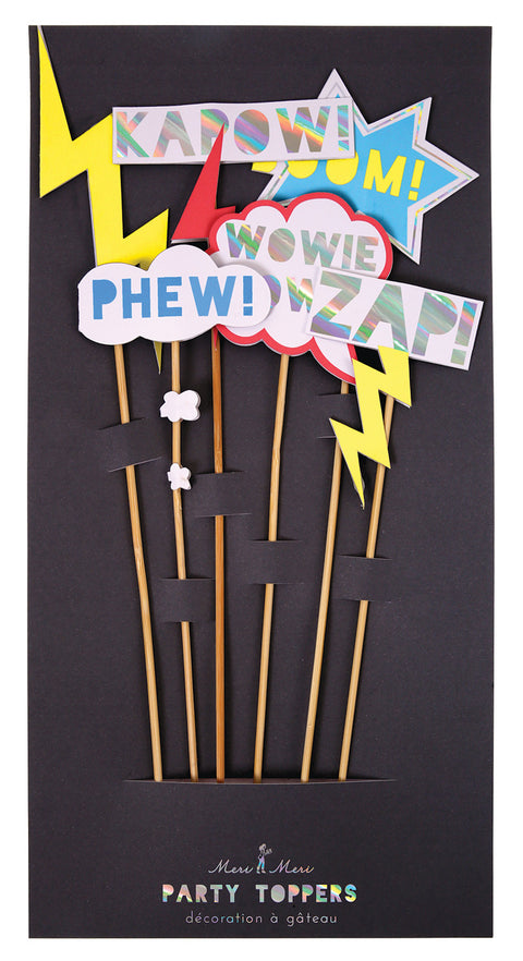 Superhero Party Cake Toppers