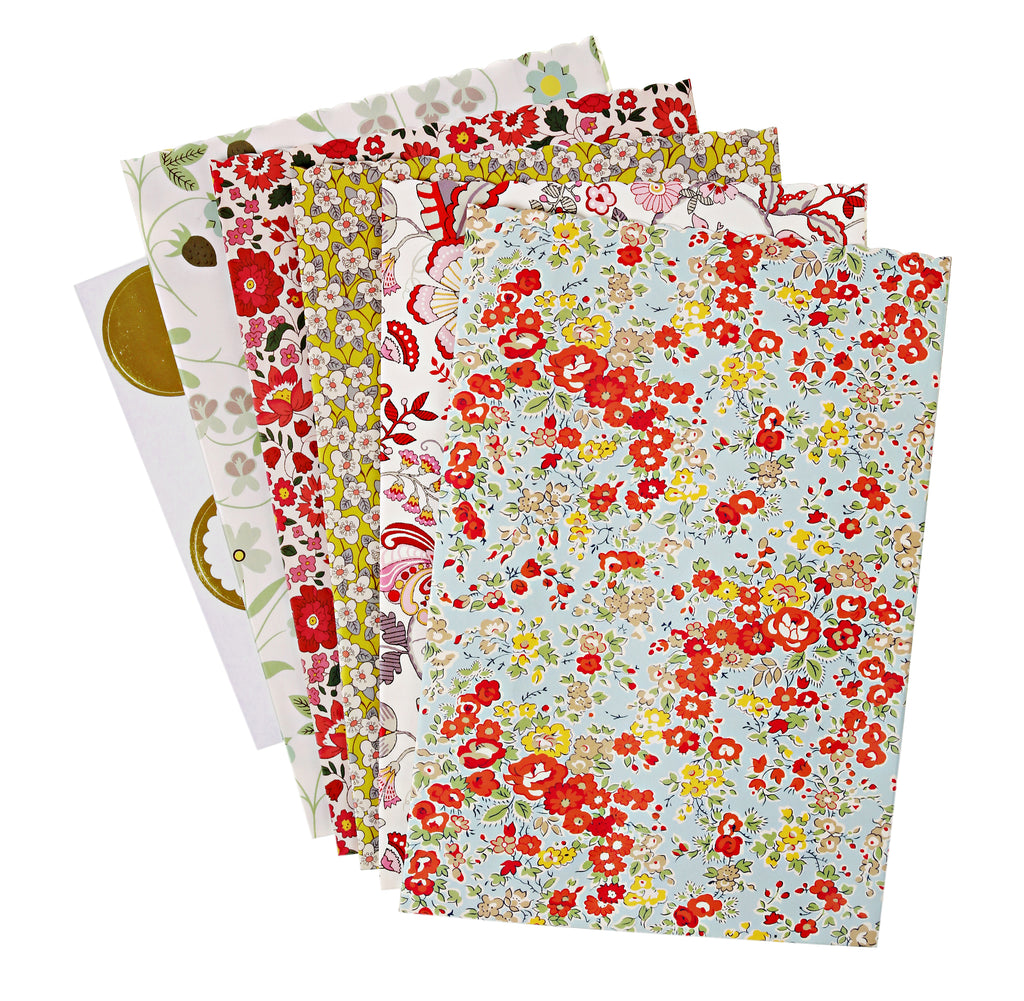 Paper Treat Bags in Assorted Liberty Prints (10-pack)