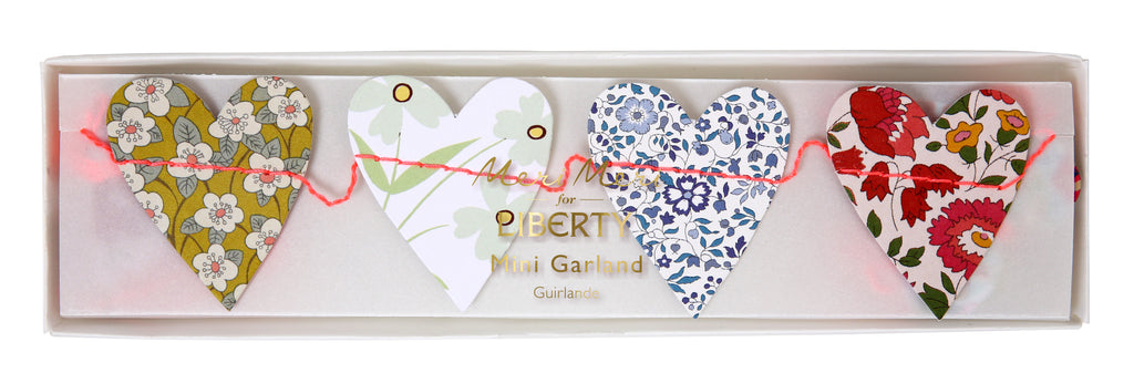 Mini Heart Garland in Assorted Liberty Prints
