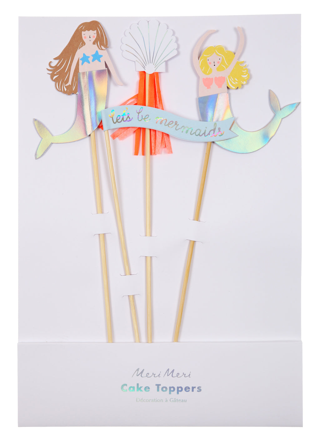 Let's Be Mermaids Cake Toppers