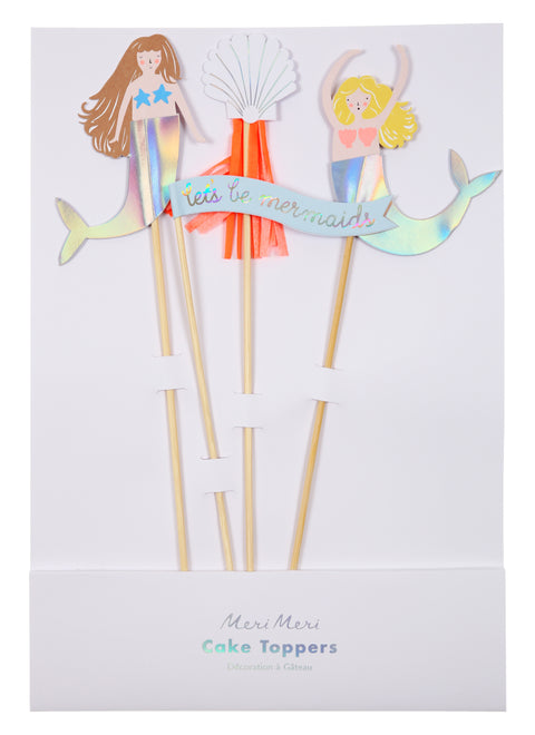 Let's Be Mermaids Cake Toppers