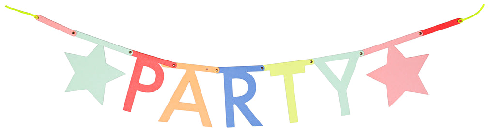 pastel letter garland