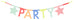 pastel letter garland