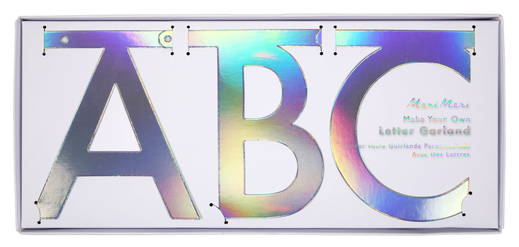 "Spell Anything" Holographic Letter Garland Kit