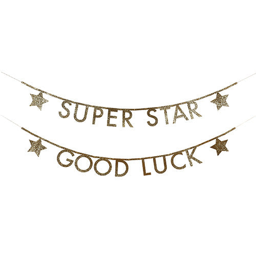 "Spell Anything" Gold Glitter Letter Garland Kit
