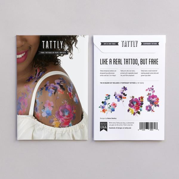 In Bloom Tattoos Floral Party Packet (8-pack)