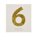 Gold Glitter Number Stickers