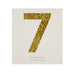Gold Glitter Number Stickers