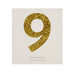 Gold Glitter Number Stickers
