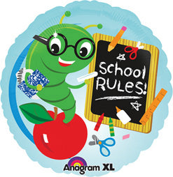 "School Rules" Teacher Appreciation Mylar Balloon