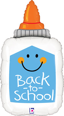 "Back to School" Glue Mylar Balloon
