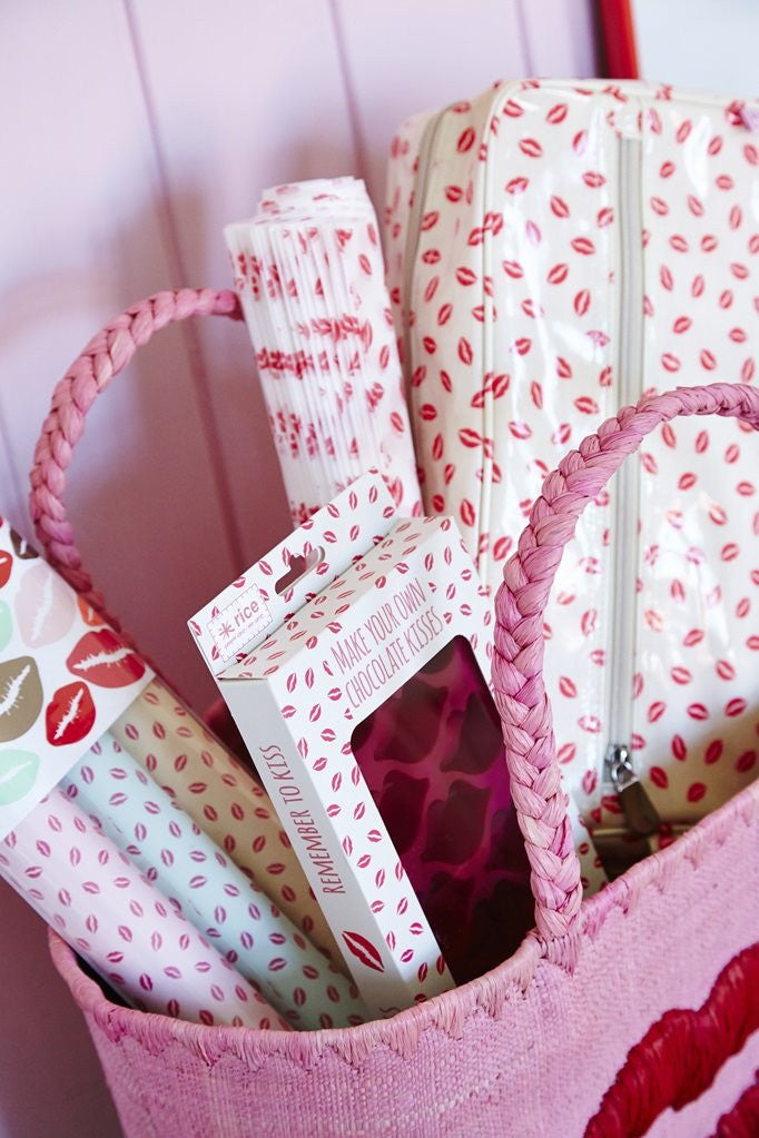 Wrapping Paper in Kiss Print