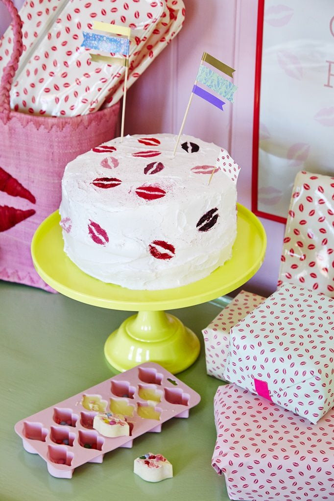 Wrapping Paper in Kiss Print