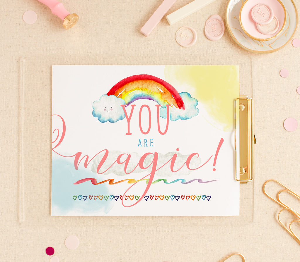 "You Are Magic" Rainbow 8x10 Art Print