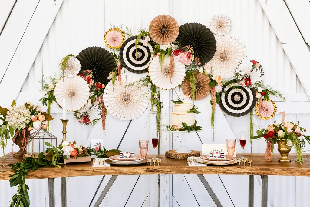 Botanical Party Fans (8-pack)