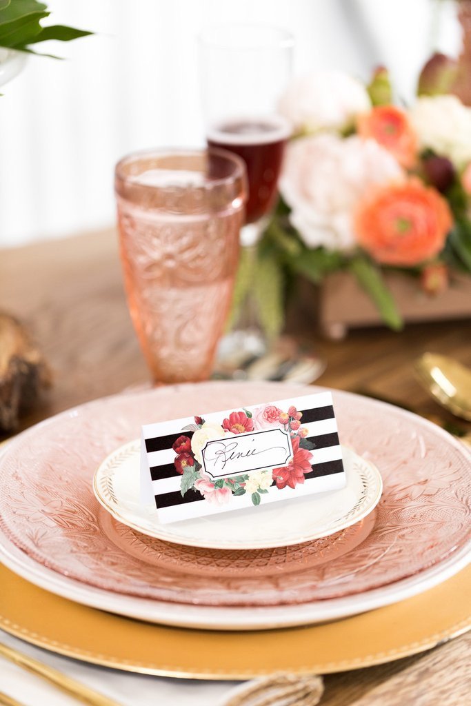 Botanical Paper Placecards
